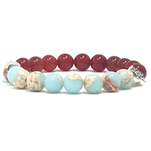 Load image into Gallery viewer, Set Snakeskin Jasper & Carnelian