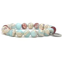 Load image into Gallery viewer, Set Snakeskin Jasper & Carnelian