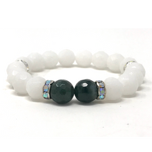 Load image into Gallery viewer, Set Moss Agate & White Jade