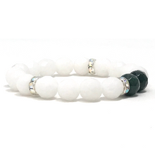Load image into Gallery viewer, Set Moss Agate & White Jade