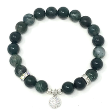 Load image into Gallery viewer, Set Moss Agate & White Jade