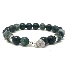 Load image into Gallery viewer, Set Moss Agate & White Jade
