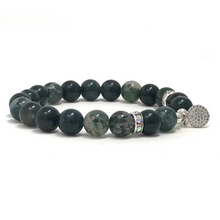Load image into Gallery viewer, Set Moss Agate & White Jade