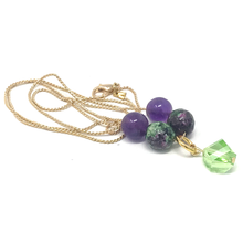 Load image into Gallery viewer, Zoisite, Lepidolite & Amethyst Jewelry set