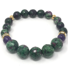 Load image into Gallery viewer, Zoisite, Lepidolite & Amethyst Jewelry set
