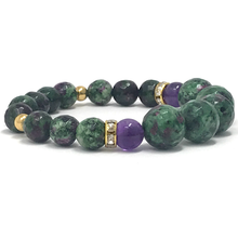 Load image into Gallery viewer, Zoisite, Lepidolite & Amethyst Jewelry set