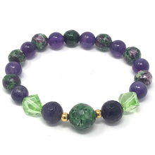 Load image into Gallery viewer, Zoisite, Lepidolite & Amethyst Jewelry set