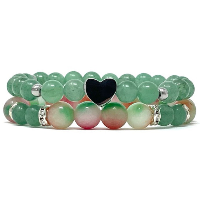 Aventurine & Jade set