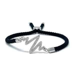 Adjustable black bracelet