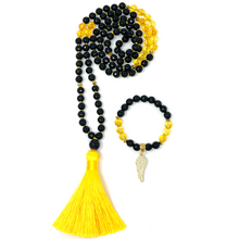 Load image into Gallery viewer, Black agate &amp; Citrine