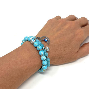 Amazonite & Seashells set