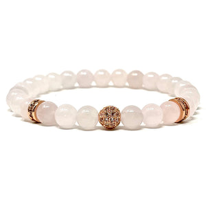 Rose Quartz & Pink Opal set