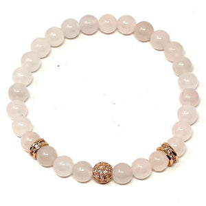Rose Quartz & Pink Opal set