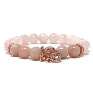 Rose Quartz & Pink Opal set