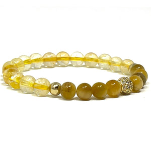 Citrine & Orange Garnet set