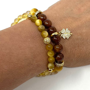 Citrine & Orange Garnet set