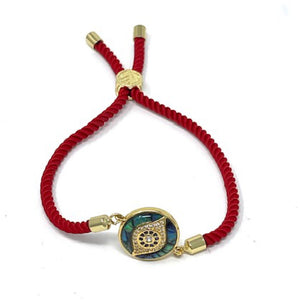 Adjustable red bracelet