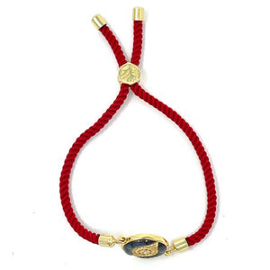 Adjustable red bracelet