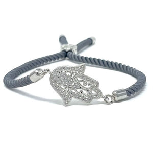 Adjustable grey bracelet