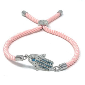 Adjustable pink bracelet