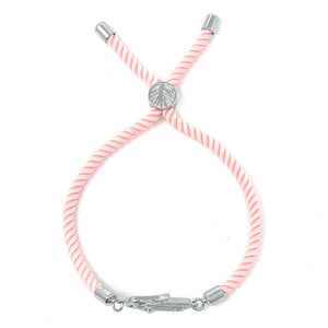 Adjustable pink bracelet