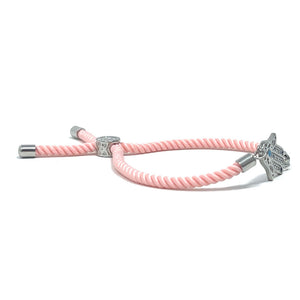 Adjustable pink bracelet