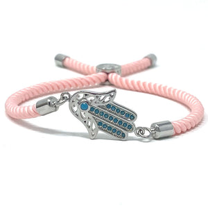 Adjustable pink bracelet