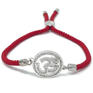 Adjustable red bracelet