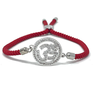 Adjustable red bracelet