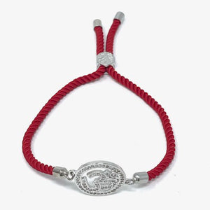 Adjustable red bracelet