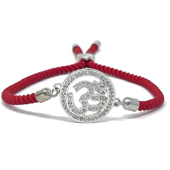 Adjustable red bracelet