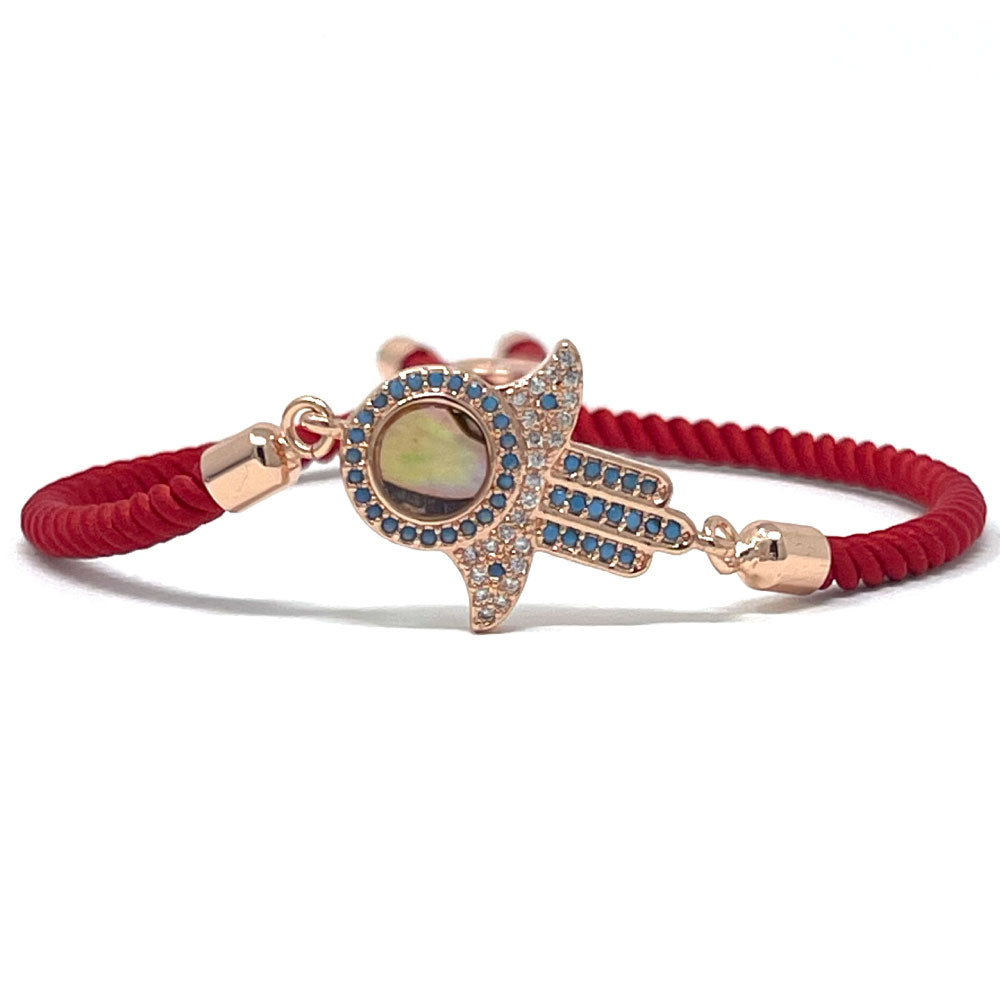 Adjustable red bracelet