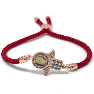 Adjustable red bracelet