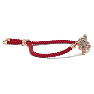 Adjustable red bracelet