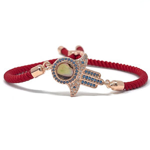 Adjustable red bracelet