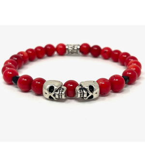 red skull bracelet