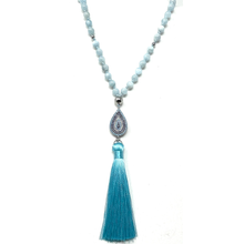 Load image into Gallery viewer, Aquamarine Mala Necklace