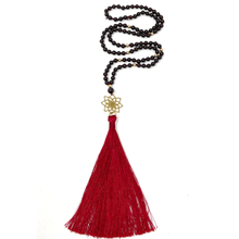 Load image into Gallery viewer, Garnet Mala Necklace
