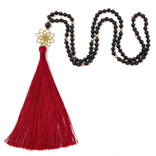 Load image into Gallery viewer, Garnet Mala Necklace