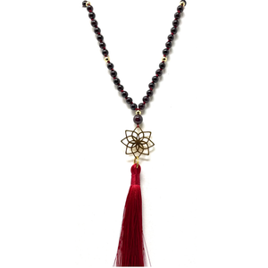 Garnet Mala Necklace