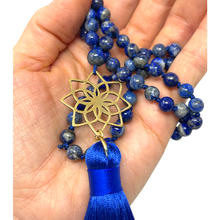 Load image into Gallery viewer, Natural Lapis Lazuli Mala Necklace