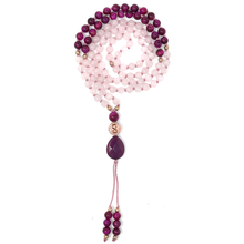 Load image into Gallery viewer, Rose Quartz Mala Necklace