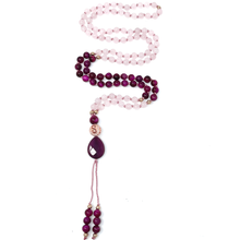 Load image into Gallery viewer, Rose Quartz Mala Necklace