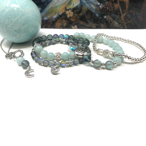Amazonite & Moonstone Jewelry set
