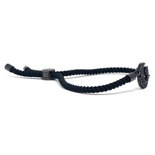 Load image into Gallery viewer, Adjustable black bracelet