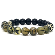Load image into Gallery viewer, Black Jasper &amp; Green Agate