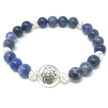 Load image into Gallery viewer, Sodalite with Lotus charm
