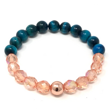 Load image into Gallery viewer, Set Blue Tiger&#39;s Eye &amp; Czech beads