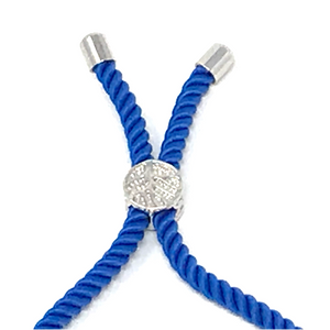 Adjustable blue bracelet