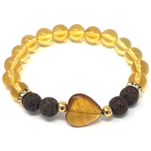 Load image into Gallery viewer, Citrine &amp; Brown Lava Set